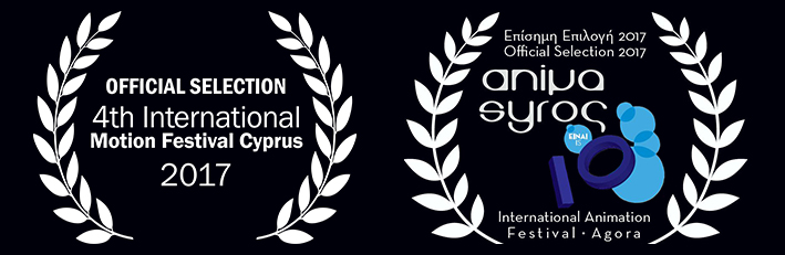 Cyprus International Motion Festival Logo and Animasyros Internatioanl Animation Festival Logo